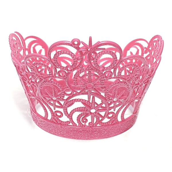 Horizon Wicked Glitter Tiara Crown and Wand - Pink (2-Piece Set) Glitz & Glam Fun!