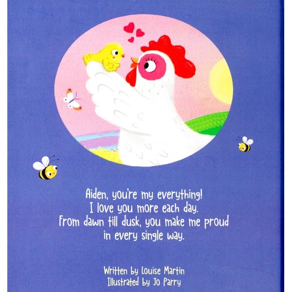 Aiden I Love You, a Bushel and a Peck Personalized Name Picture Book (Hardcover Book) - Dollar Fanatic