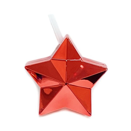 Ankyo Star - Shaped Tumbler with Straw - Metallic Red Star (Holds 9.13 fl. oz.) For Cold Beverages Only - Dollar Fanatic