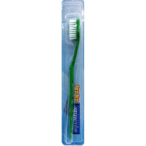 AquaWhite Zig Zag Toothbrush - Medium (1 Pack) - Dollar Fanatic