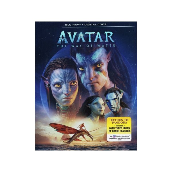 Avatar The Way of Water (BluRay DVD + Digital Code) Starring Sam Worthington, Zoe Saldana, Sigourney Weaver - Dollar Fanatic