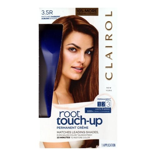 Clairol Root Touch-Up Permanent Color Kit (3.5R Darkest Auburn Shade) Lasts 3 Weeks - $5 Outlet