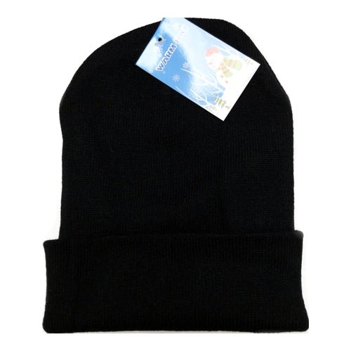 Classic Acrylic Knit Beanie Hat (12") Select Color - Dollar Fanatic