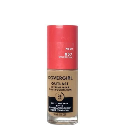 Clearance - CoverGirl Outlast Extreme Wear 3-in-1 Liquid Foundation with SPF 18 - Select Shade (1.0 fl. oz.) Out of Date - DollarFanatic.com