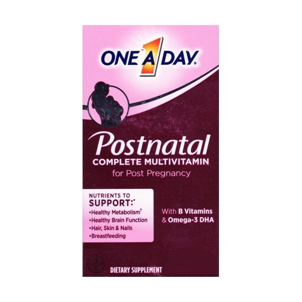 Clearance - One A Day Womens Postnatal Complete Multivitamins for Post Pregnancy (60 Softgel Vitamins) Best By Date 09/2023 - Dollar Fanatic