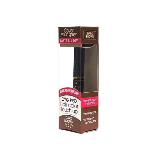 Cover Your Gray Pro Dark Brown Waterproof Root Touch Up Hair Color Applicator (Gray Roots Gone Instantly) - Dollar Fanatic