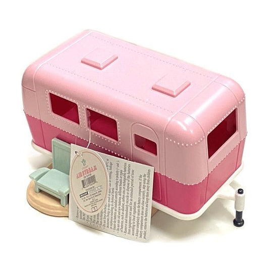 Crescent Air Stream Camper Night Light Home Decor - Pink (Battery Powered) - Dollar Fanatic