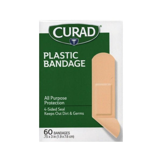 Curad Plastic Adhesive Bandages (60 Pack) - Dollar Fanatic