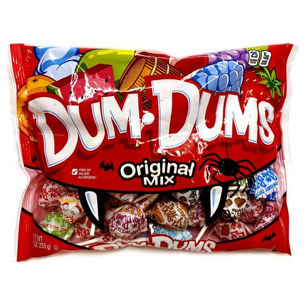 Dum Dums Pops Fun Flavor Wrapped Pops (About 38 Pieces) Allergy Friendly, Made in USA - Dollar Fanatic