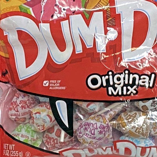 Dum Dums Pops Fun Flavor Wrapped Pops (About 38 Pieces) Allergy Friendly, Made in USA - Dollar Fanatic