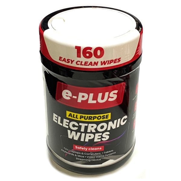 e - Plus All Purpose Electronic Cleaning Wipes (160 Pack) Made in USA - Dollar Fanatic