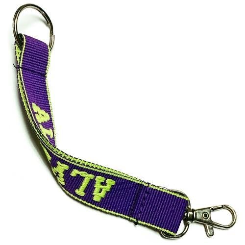 Embroidered Name Keychain Nylon Key Strap & Clip (1" x 7.75") Select Name Starting with "B" - Dollar Fanatic