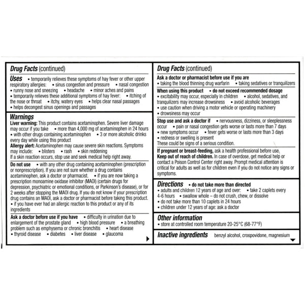 Flonase Allergy Relief Caplets (Select Type) Fast Relief from Allergy Symptoms, Headache Pain, Nasal Congestion - Dollar Fanatic