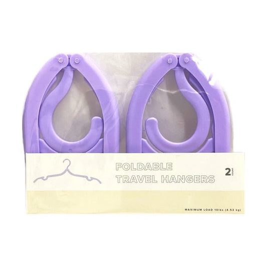 Foldable Plastic Hangers - Lavender (2 Pack) Great for Travel and Organization - Dollar Fanatic