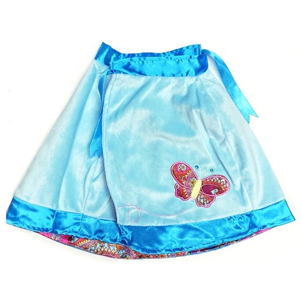 Ganz Girls Little Miss Hip Velvety Shrug Cape - Blue/Butterfly (33" x 12") - Dollar Fanatic