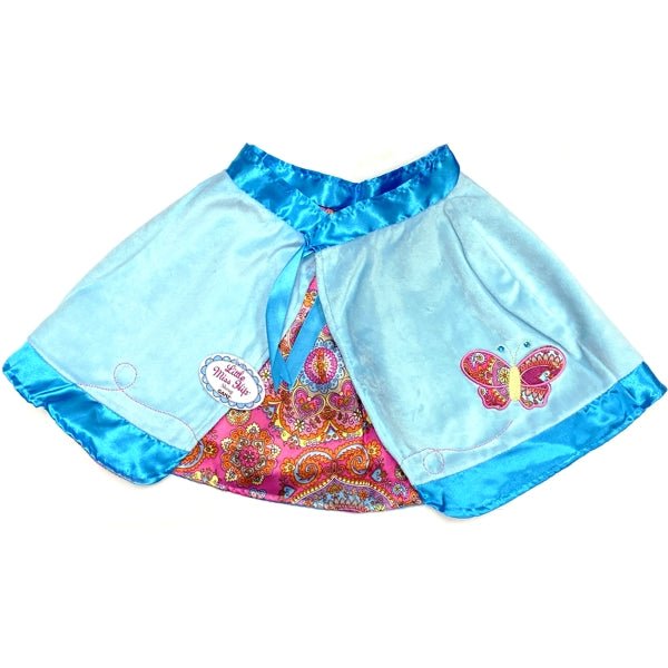 Ganz Girls Little Miss Hip Velvety Shrug Cape - Blue/Butterfly (33" x 12") - Dollar Fanatic