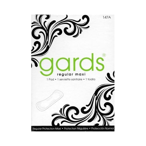 Gards Regular Maxi Pad (1 Count) Individually Boxed & Individually Wrapped - Dollar Fanatic