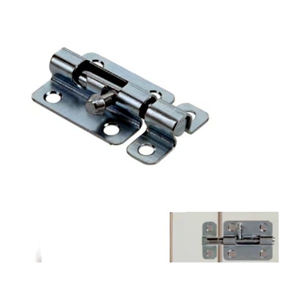 Gate House 2 - 1/2 in. Barrel Bolt with Mounting Screws - Zinc (605544) Right - or Left - Hand Application - Dollar Fanatic