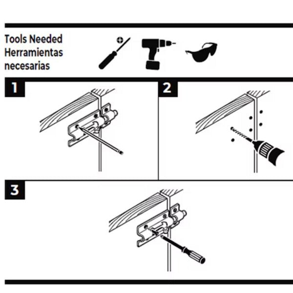 Gate House 2 - 1/2 in. Barrel Bolt with Mounting Screws - Zinc (605544) Right - or Left - Hand Application - Dollar Fanatic