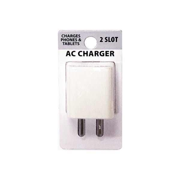 GetCharged Dual Universal USB Wall Charging Ports (Select Color) 2 Slots to Charge 2 Devices at One Time - Dollar Fanatic