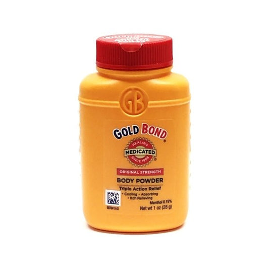 Gold Bond Medicated Body Powder - Original Strength (Net wt. 1 oz.) Travel Size - Dollar Fanatic