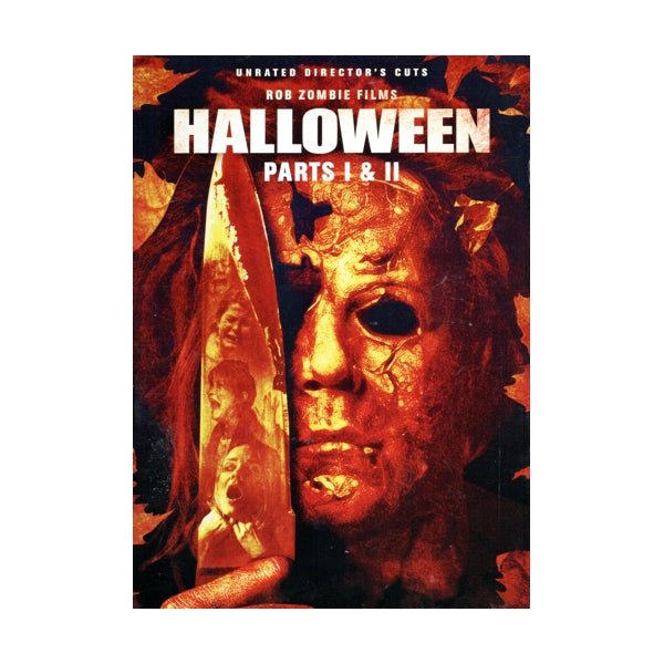 Halloween Parts 1 and 2 - Unrated Director's Cuts (2 - Movie DVD) Starring Malcom McDowell, Tyler Mane, Scout Taylor - Compton - Dollar Fanatic