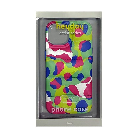 HeyDay iPhone 15 Hard Shell Protective Phone Case - Multi - color/Quilted Puff (Compatible Fit for iPhone 15 and iPhone 14) - Dollar Fanatic