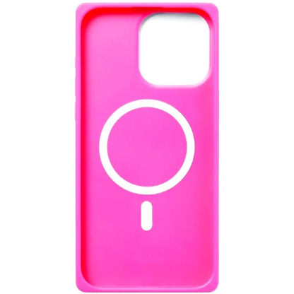 HeyDay iPhone 15 Pro Max Antimicrobial Hard Shell Case with Rubber Bumpers - Abstract Art/Pink (Artist Series) Compatible with MagSafe - Dollar Fanatic