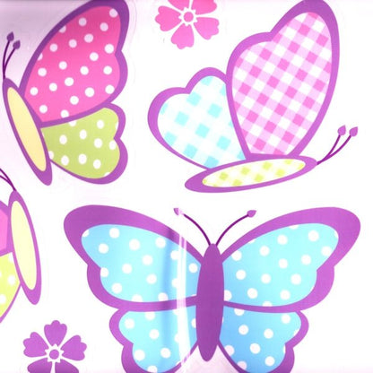 HomeTrends Butterflies and Flowers Decal Sticker Appliques (4 Sheets) Reusable 40+ Colorful Decal Stickers - Dollar Fanatic