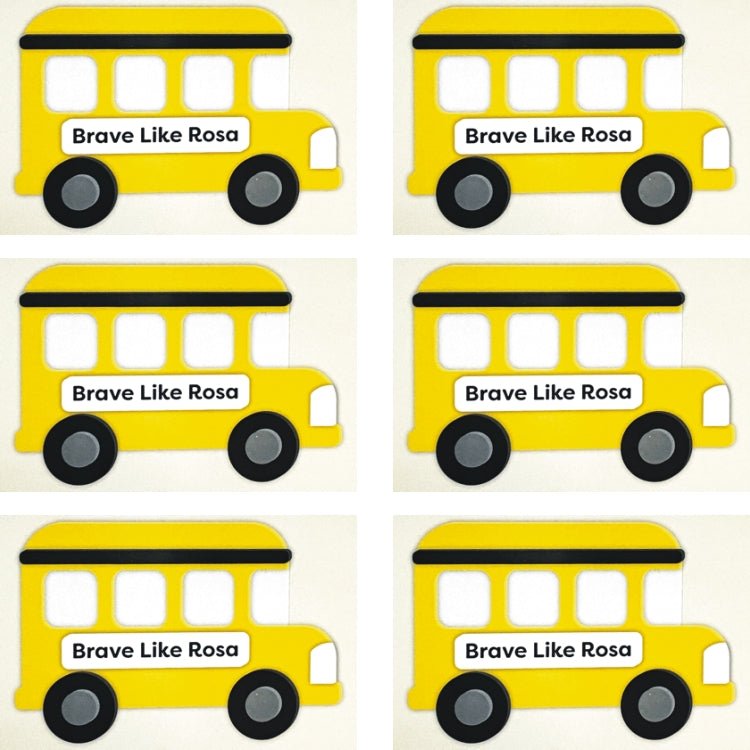 Horizon DIY School Bus Foam Art Craft Kit - Rosa Parks (16 - Piece Foam Craft Kit) Makes 6 Foam School Buses - Dollar Fanatic