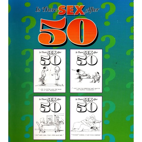 Is There Sex After 50 (Paperback Book) Adult Birthday Gift Book - Comically Written and Illustrated - Dollar Fanatic