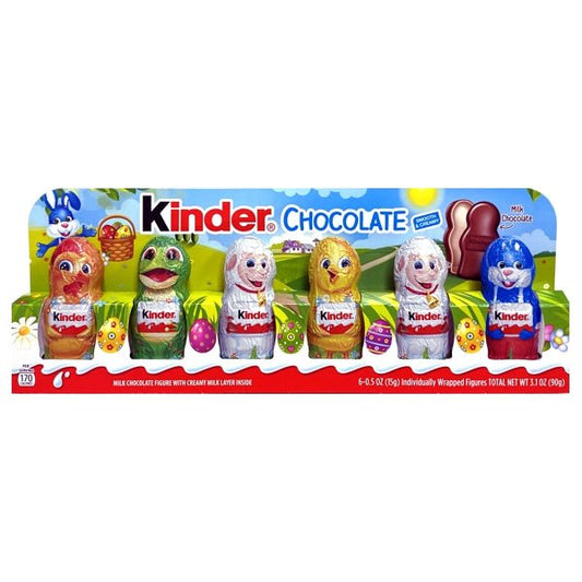 Kinder Milk Chocolate Figures (6 Pack) Spring Holiday Edition - Dollar Fanatic