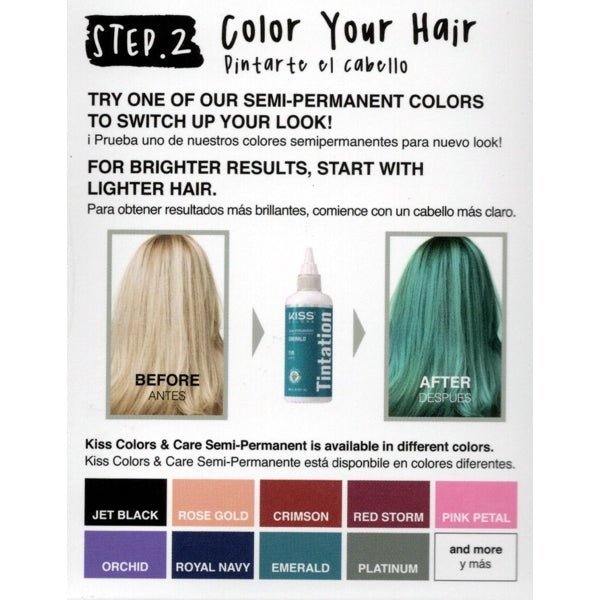 Kiss Lift-Up Complete Bleach Hair Color Kit - Maximum Strength (5-Piece Bleach Color Kit) - Dollar Fanatic