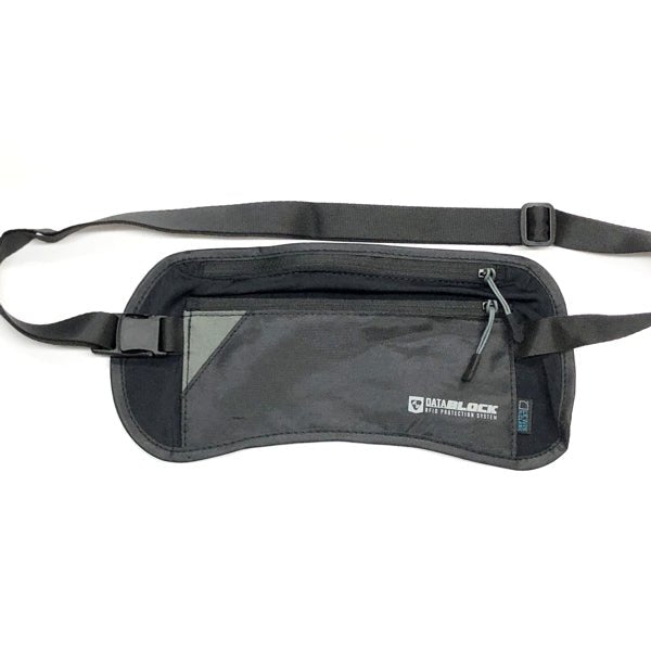 Lewis N. Clark BeSafe Data Block RFID Contoured Waist Stash Pack (Black) - DollarFanatic.com