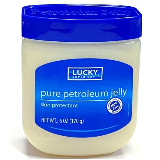 Lucky Pure Petroleum Jelly (Net wt. 6 oz.) Skin Protectant - Dollar Fanatic