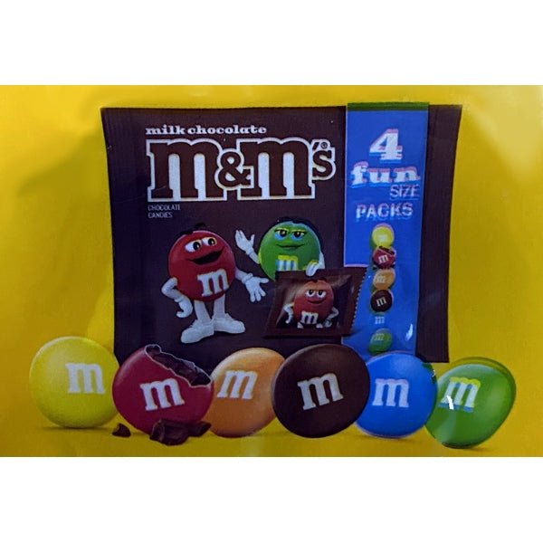 M & M's Milk Chocolate Candy Fun Size Packs (Net Wt. 1.8 oz.) - Dollar Fanatic