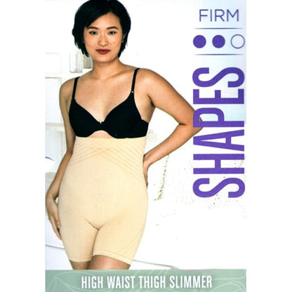 Maidenform Firm High Waist Thigh Slimmer Shapewear - SES078/Black (Size Medium) Targeted Tummy Support - Dollar Fanatic