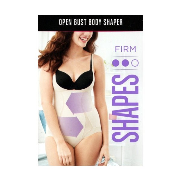 Maidenform Open Bust Body Shapewear Bodysuit - SE5004/Black (Size Large) Open Bust for Wearing Your Own Bra - Dollar Fanatic