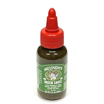 Melindas Green Hot Sauce - Mild Heat (Net 2 fl. oz.) Blend of Green Tomatoes, Jalapenos, Spinach, Cilantro and Garlic - Dollar Fanatic