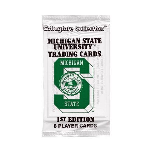 Michigan State Spartans Trading Cards - First Edition (8 Cards Pack) Collegiate Collection - Dollar Fanatic