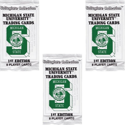 Michigan State Spartans Trading Cards - First Edition (8 Cards Pack) Collegiate Collection - Dollar Fanatic