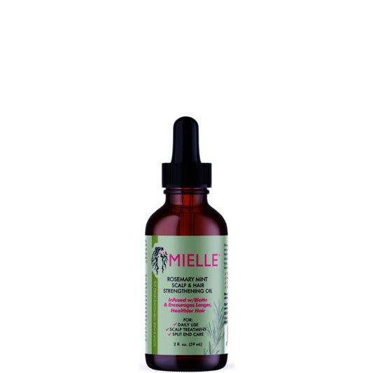 Mielle Scalp and Hair Strengthening Oil - Rosemary Mint (Net 2 fl. oz.) For Daily Use, Scalp Treatment, Split End Care - Dollar Fanatic