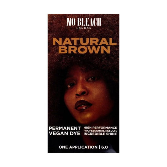 No Bleach London Permanent Hair Color Kit (6.0 Natural Brown) Bleach Free, Vegan - Dollar Fanatic