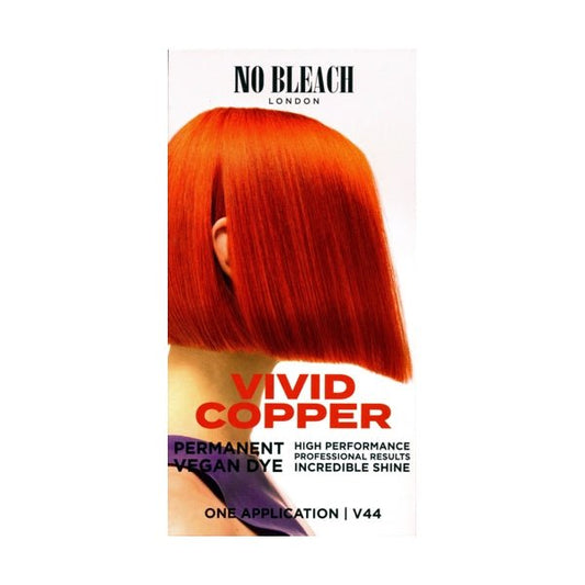 No Bleach London Permanent Hair Color Kit (V44 Vivid Copper) Bleach Free, Vegan - Dollar Fanatic