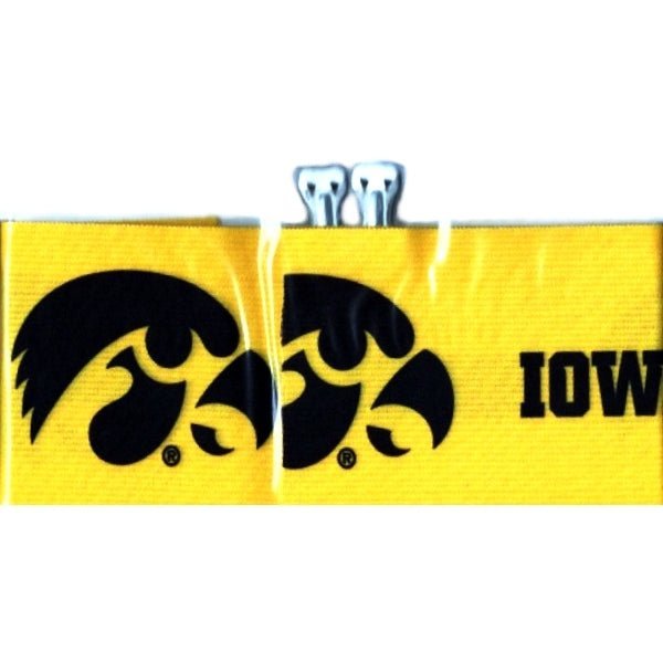 Novelty Iowa Hawkeyes Yellow Elastic Bandage Sports Wrap with Clips (3" x 54") - Dollar Fanatic