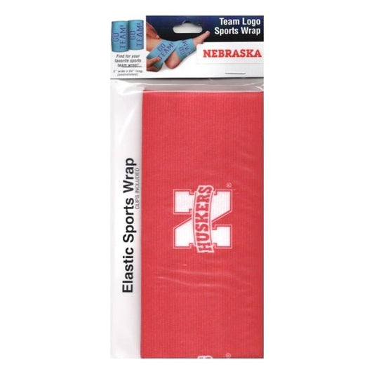 Novelty Nebraska Cornhuskers Elastic Bandage Sports Wrap with Clips (3" x 54") - Dollar Fanatic