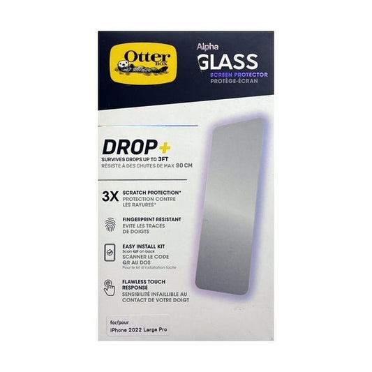 OtterBox Alpha Glass Screen Protector for iPhone 14 Pro Max (9H Surface Hardness) iPhone 2022 Large Pro - Dollar Fanatic