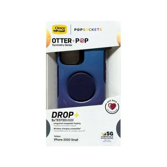 OtterBox iPhone 12 Mini Otter + Pop Symmetry Series Phone Case - Making Waves/Blue Purple (77 - 80386) For iPhone 12 Mini - Dollar Fanatic