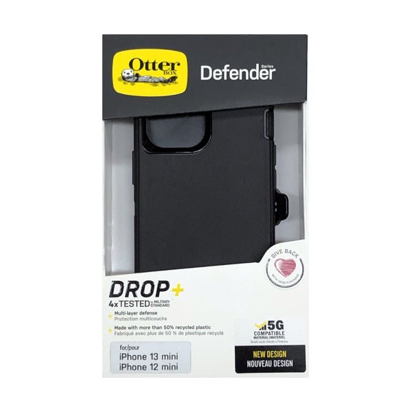 OtterBox iPhone 13 Mini Defender Series Phone Case - Black (77 - 83426) Also fits iPhone 12 Mini - Dollar Fanatic