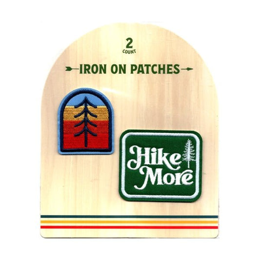 Outdoor Camping and Hiking Iron - On Patches (2 Pack) - Dollar Fanatic